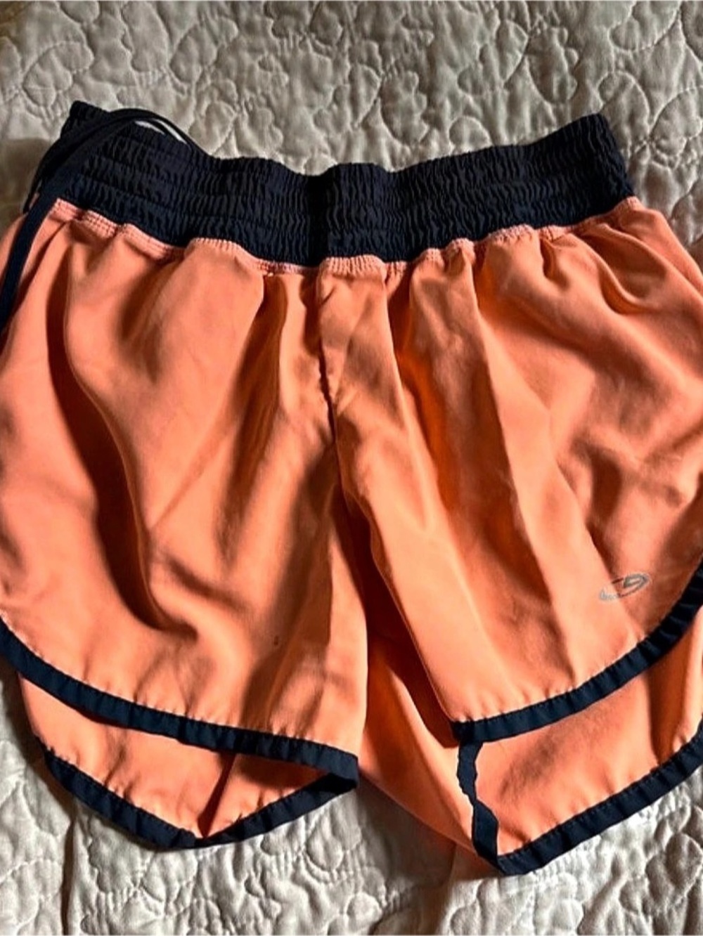 Champion DuoDry Athletic Running Shorts in Orange XS
